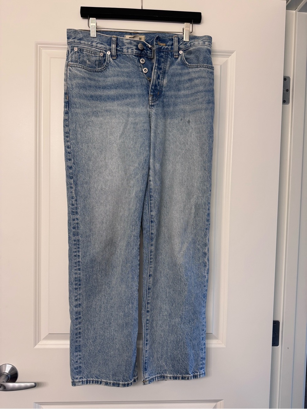 Madewell Light Blue Vintage-Wash Straight-Leg Jeans